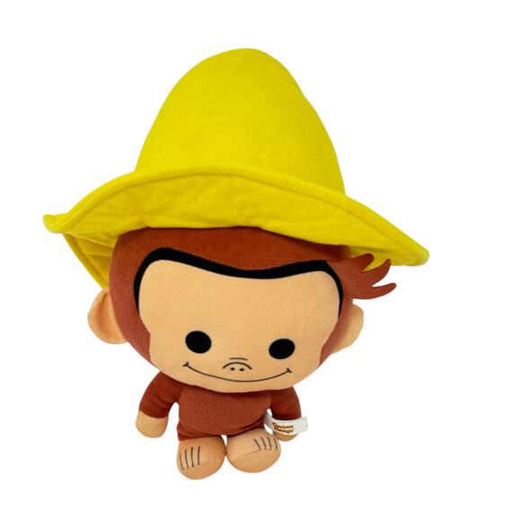 Curious George The Monkey The Big Yellow Hat Plush Chibi Stuffed Animal  Toy 13" - Picture 1 of 10